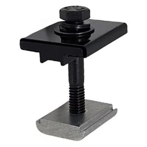 Mid Clamp 80mm de long noir pour panneaux solaires de 30 à 46mm d&rsquo;épaisseur | KMWC803046-BA