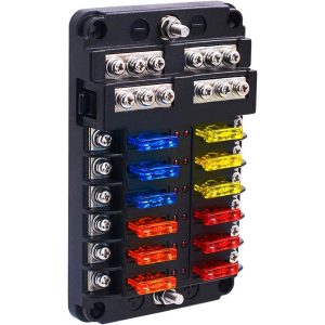 Porte-fusibles 12 voies pour fusibles ATO – Ecosolaris Ecosolaris 20A